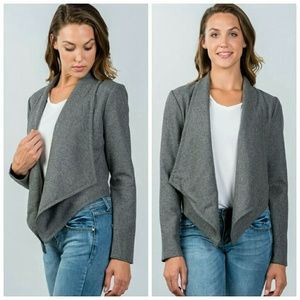 PRICE DROP! Charcoal Grey Cardigan Jacket